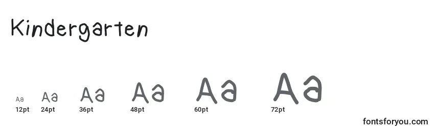 Kindergarten Font Sizes