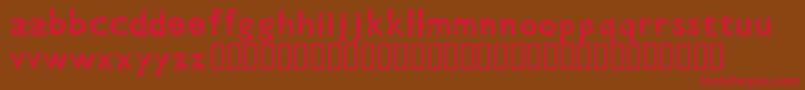 GillTree Font – Red Fonts on Brown Background