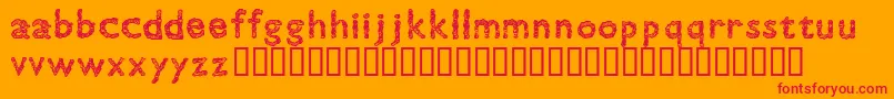 GillTree Font – Red Fonts on Orange Background