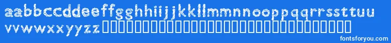 GillTree Font – White Fonts on Blue Background