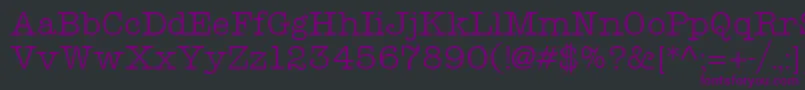 fuente TeletypeRegular – Fuentes Moradas Sobre Fondo Negro