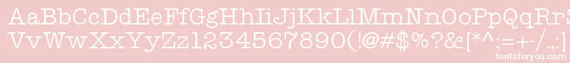 TeletypeRegular Font – White Fonts on Pink Background