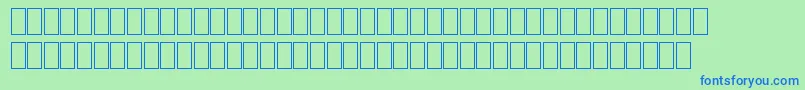 Fontiers Font – Blue Fonts on Green Background