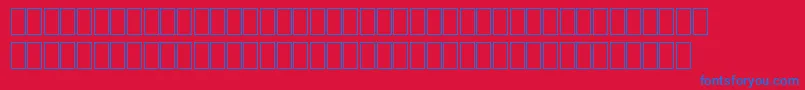 Fontiers Font – Blue Fonts on Red Background