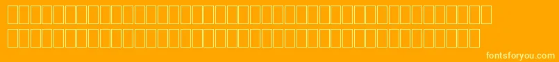 Fontiers Font – Yellow Fonts on Orange Background
