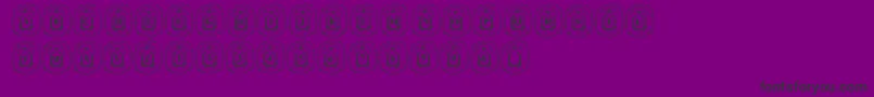 LmsLionAround-Schriftart – Schwarze Schriften auf violettem Hintergrund