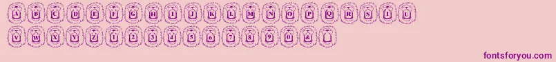 LmsLionAround Font – Purple Fonts on Pink Background