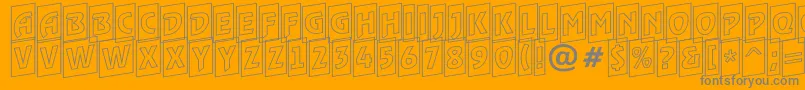 ARewindertitulcmotlup Font – Gray Fonts on Orange Background