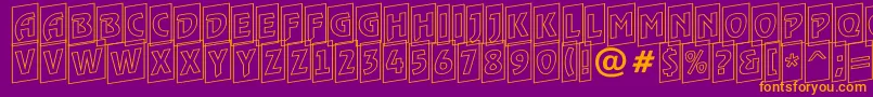 Подробнее о шрифте ARewindertitulcmotlup Шрифт ARewindertitulcmotlup – оранжевые шрифты на фиолетовом фоне