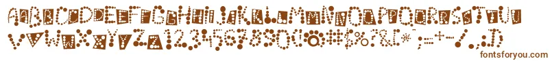 Шрифт Linotypekropki – коричневые шрифты