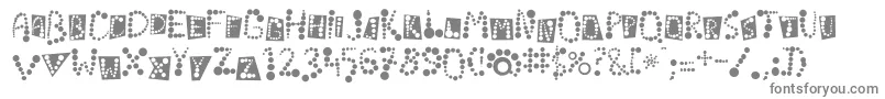 Czcionka Linotypekropki – szare czcionki na białym tle