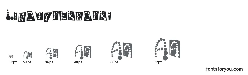 Размеры шрифта Linotypekropki