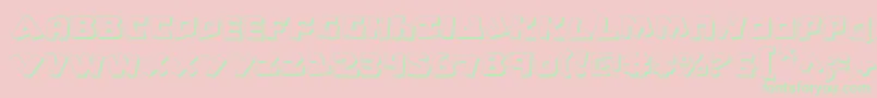 CroMagnumShadow Font – Green Fonts on Pink Background