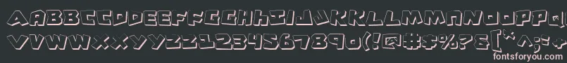CroMagnumShadow Font – Pink Fonts on Black Background