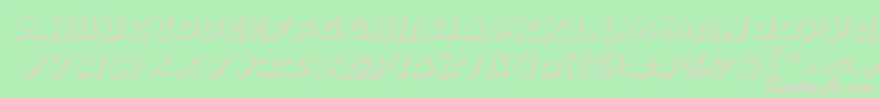 CroMagnumShadow Font – Pink Fonts on Green Background