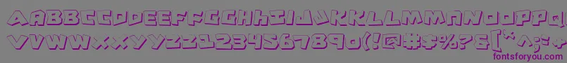 Шрифт CroMagnumShadow – фиолетовые шрифты на сером фоне