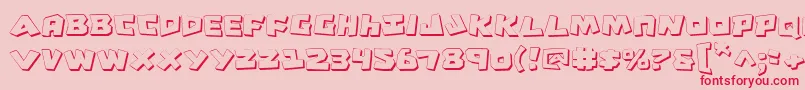 CroMagnumShadow Font – Red Fonts on Pink Background