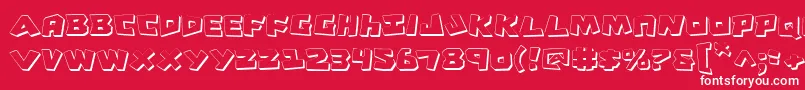 CroMagnumShadow Font – White Fonts on Red Background