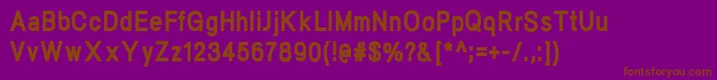 NeogramHeavycnd Font – Brown Fonts on Purple Background