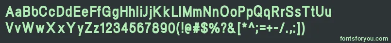 fuente NeogramHeavycnd – Fuentes Verdes Sobre Fondo Negro