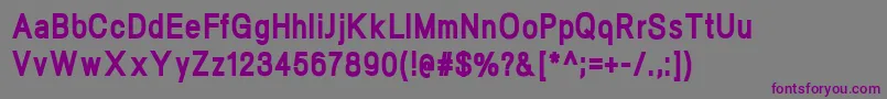 NeogramHeavycnd Font – Purple Fonts on Gray Background