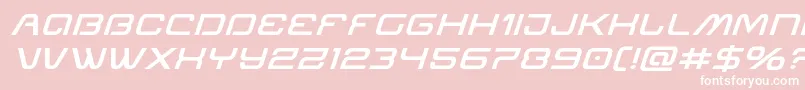 Miraclemercurysemiboldexpandital Font – White Fonts on Pink Background