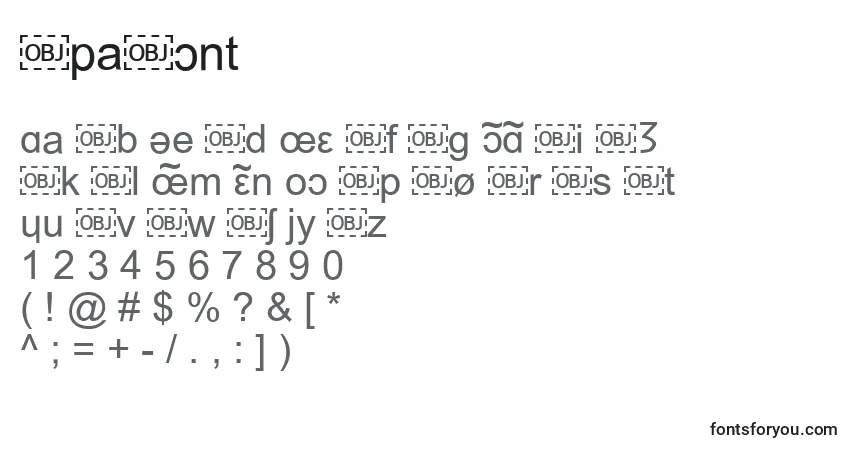 Schriftart IpaFont – Alphabet, Zahlen, spezielle Symbole