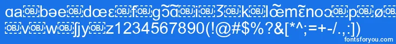 フォントIpaFont – 青い背景に白い文字