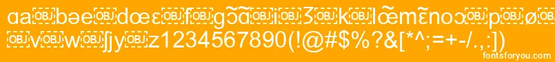 フォントIpaFont – オレンジの背景に白い文字