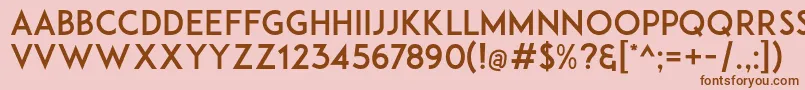 Adam.CgPro Font – Brown Fonts on Pink Background