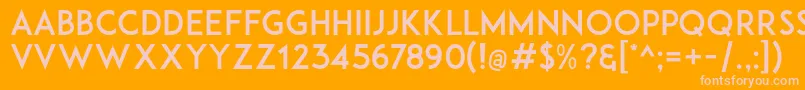 Adam.CgPro Font – Pink Fonts on Orange Background