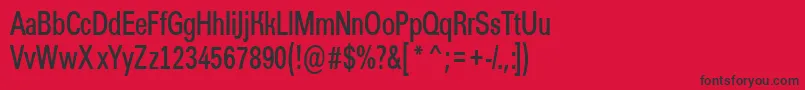 AGroticcndemi Font – Black Fonts on Red Background