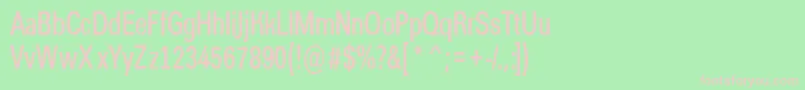 AGroticcndemi Font – Pink Fonts on Green Background