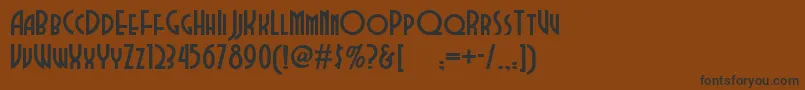 Dubba Font – Black Fonts on Brown Background