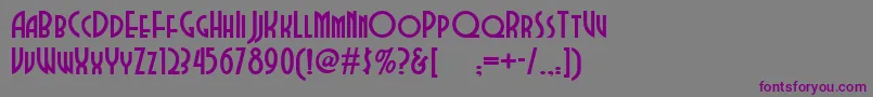 Dubba Font – Purple Fonts on Gray Background