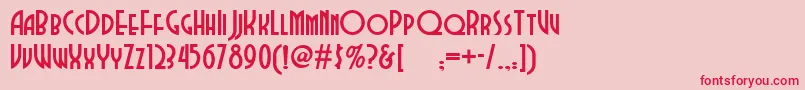 Dubba Font – Red Fonts on Pink Background