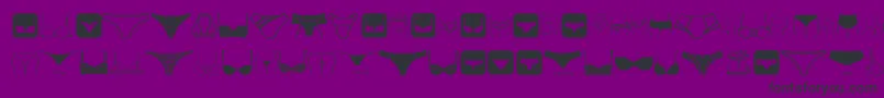 FemaleUnderwear Font – Black Fonts on Purple Background