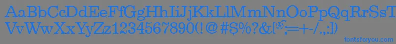 EgoistRegularDb Font – Blue Fonts on Gray Background