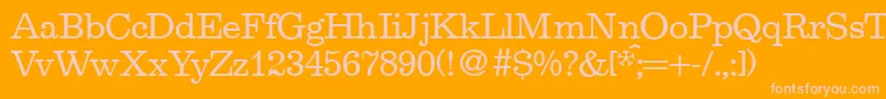 EgoistRegularDb Font – Pink Fonts on Orange Background