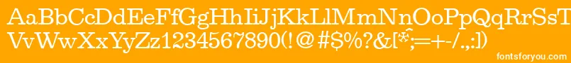 フォントEgoistRegularDb – オレンジの背景に白い文字