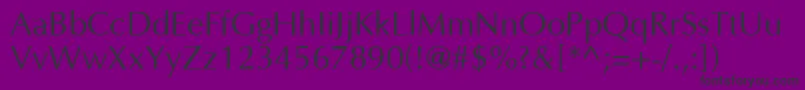 Шрифт Agor – чёрные шрифты на фиолетовом фоне