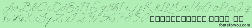 Astralasia-fontti – mustat fontit vihreällä taustalla