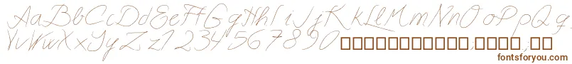 Шрифт Astralasia – коричневые шрифты