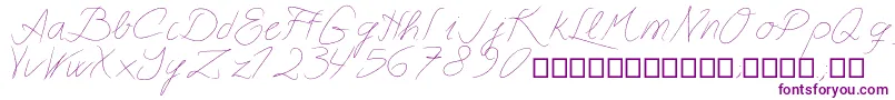 Шрифт Astralasia – фиолетовые шрифты на белом фоне