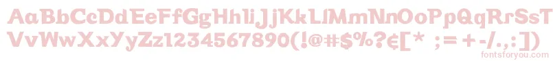 Vintage Font – Pink Fonts on White Background