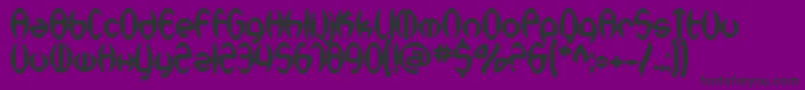 SfSynthonicPopBold Font – Black Fonts on Purple Background