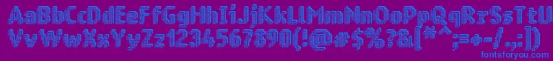 Weitere Informationen zur Ringmatrix3D-Schriftart Ringmatrix3D-Schriftart – Blaue Schriften auf violettem Hintergrund