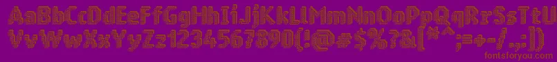 Ringmatrix3D Font – Brown Fonts on Purple Background