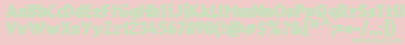 Ringmatrix3D Font – Green Fonts on Pink Background