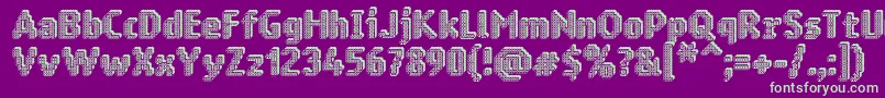Ringmatrix3D Font – Green Fonts on Purple Background